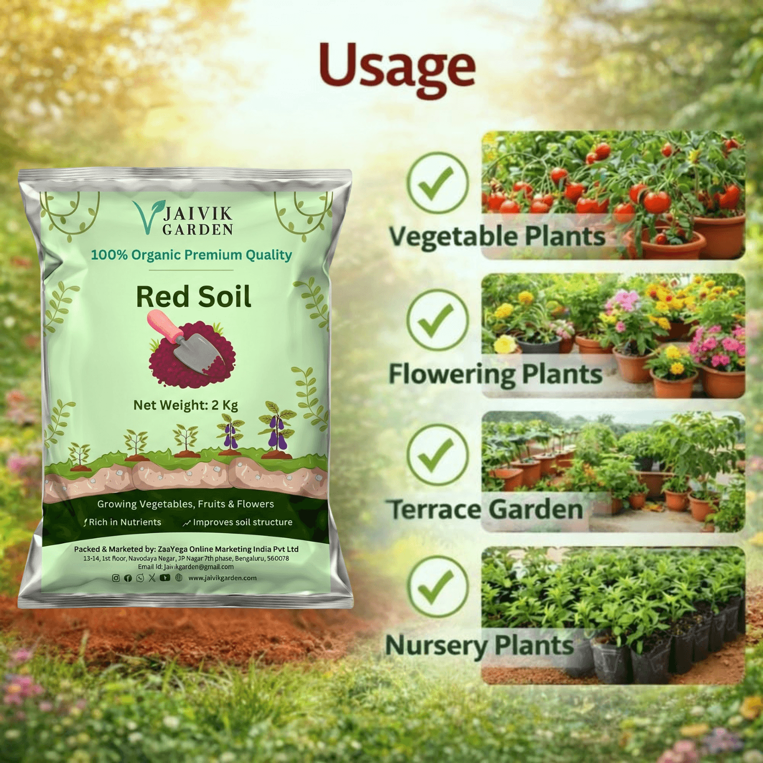 Premium Organic Red Soil for Plants & Home Garden 100% Natural Nutrient-Rich Lal Mitti - Image 6