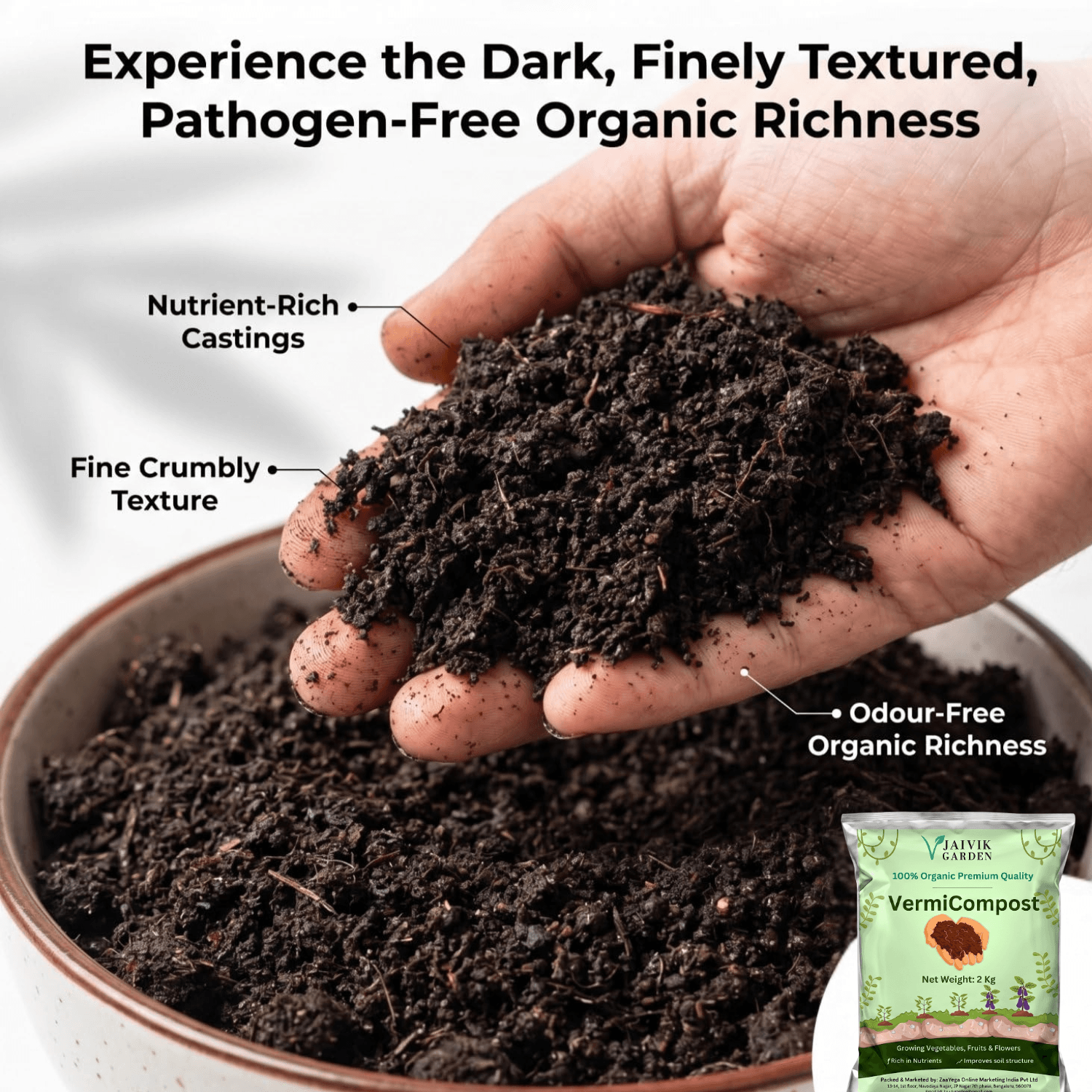 Premium Organic Vermicompost Fertilizer & Manure for Plants - Image 6